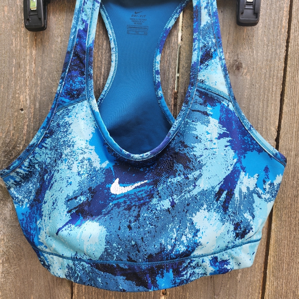 Nike Drifit Racer Back Sports Bra Blue XL
